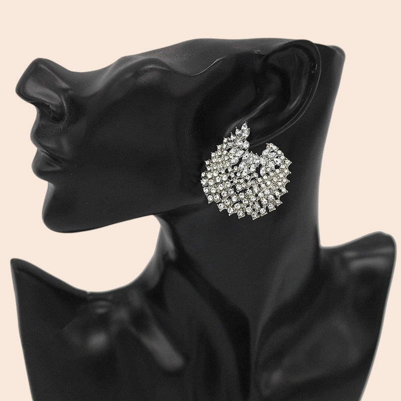 Crystal Cascade Statement Jewelry Set – Luxe Evening Glamour