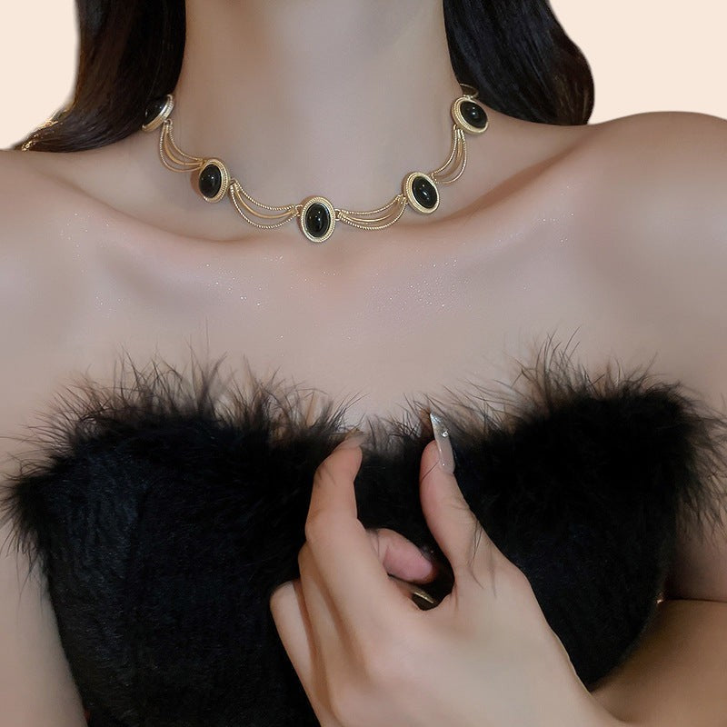 Vintage Gemstone Statement Jewelry Set