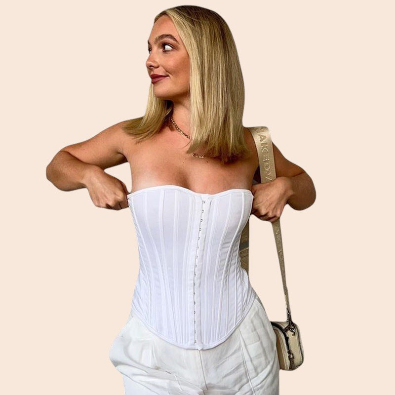 Lace-Up Corset Bustier Top