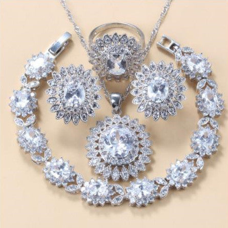 Midnight Sapphire Crystal Jewelry Set
