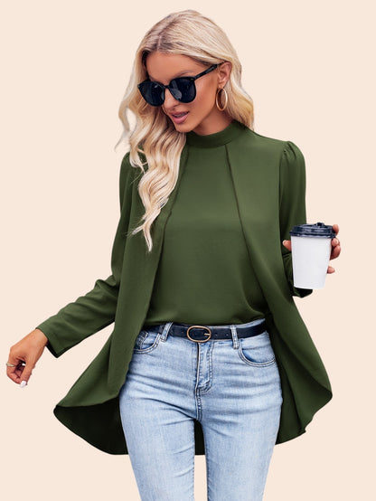 Elegant Layered Blouse – Timeless Flow
