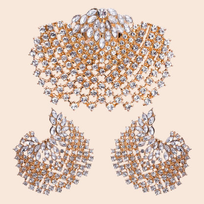 Crystal Cascade Statement Jewelry Set – Luxe Evening Glamour