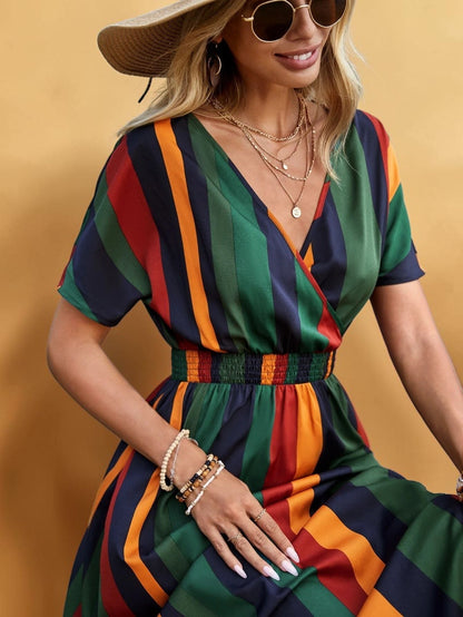 Sunset Stripe Maxi Dress