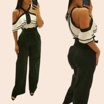 Chic High-Waist Wide-Leg Trousers