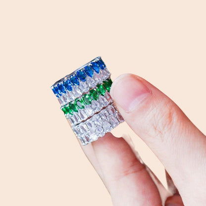 Eternal Sparkle Zircon Band Ring – Luxe Statement Edition