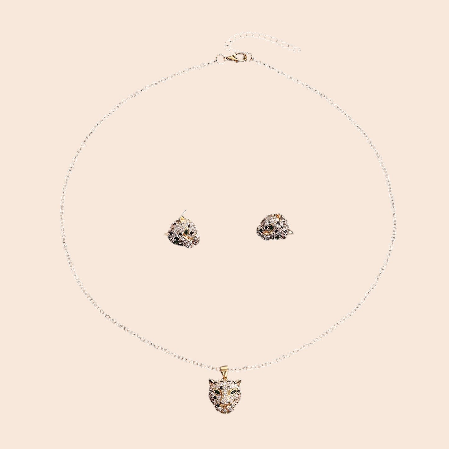 Leopard Luxe Crystal Jewelry Set