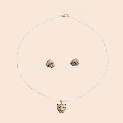 Leopard Luxe Crystal Jewelry Set