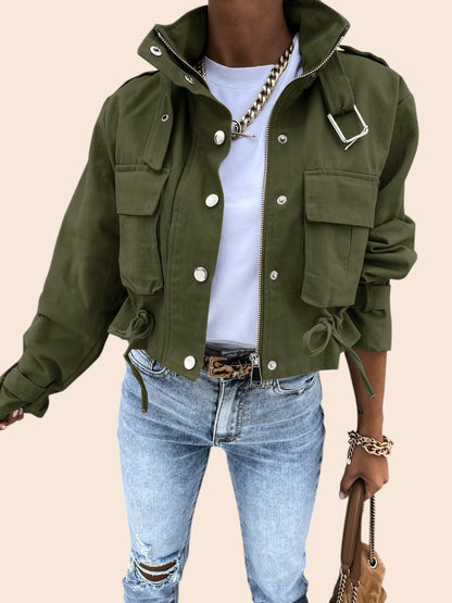 Luxe Utility Cropped Jacket