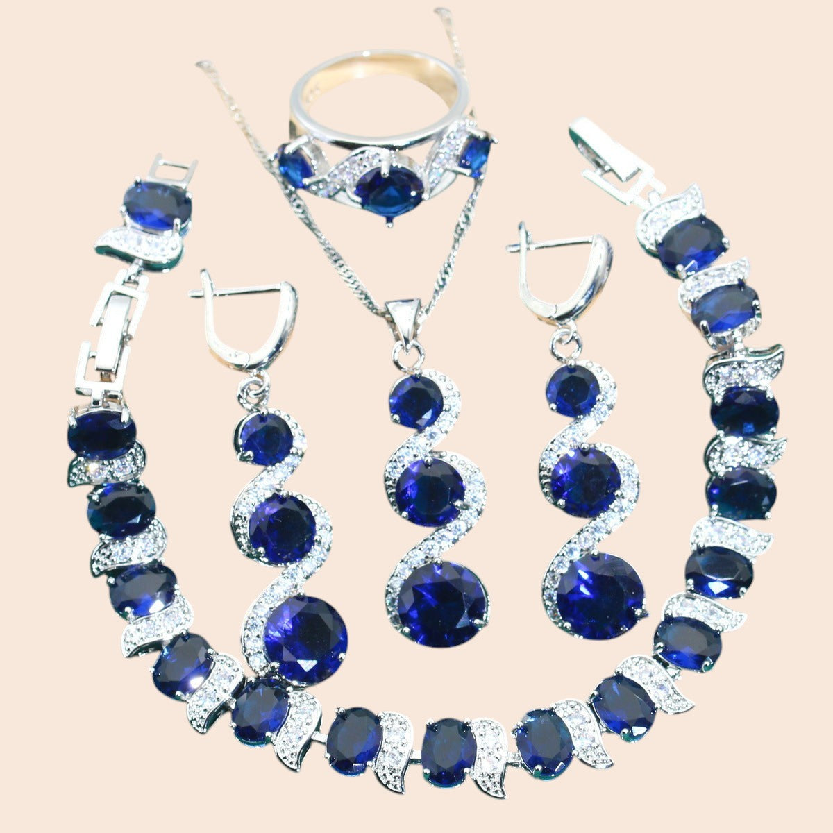 Royal Crystal Jewelry Set – Timeless Glamour Collection