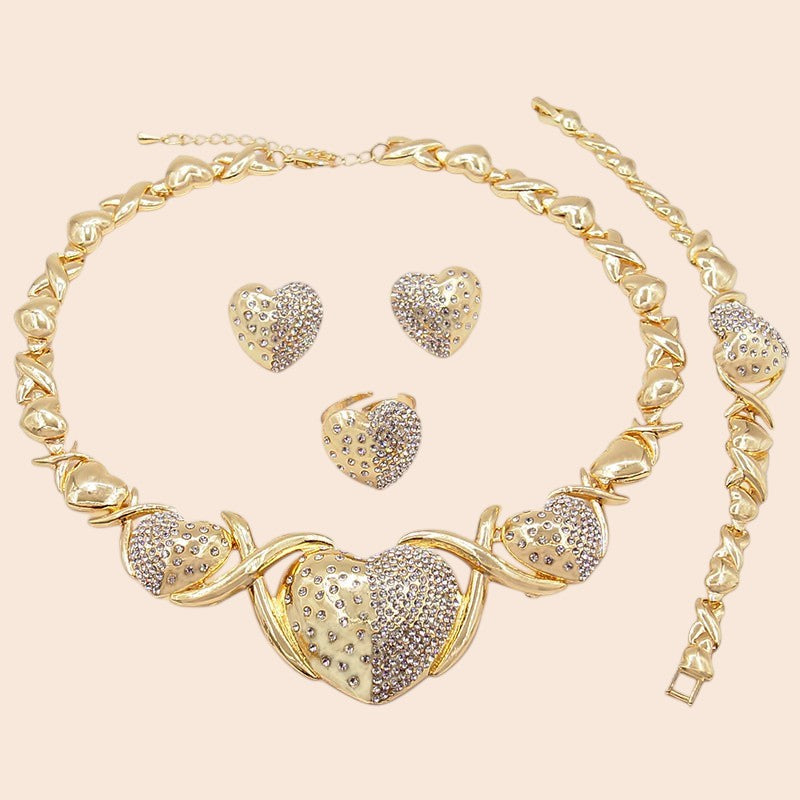 Royal Zircon Jewelry Set – Timeless Elegance Collection