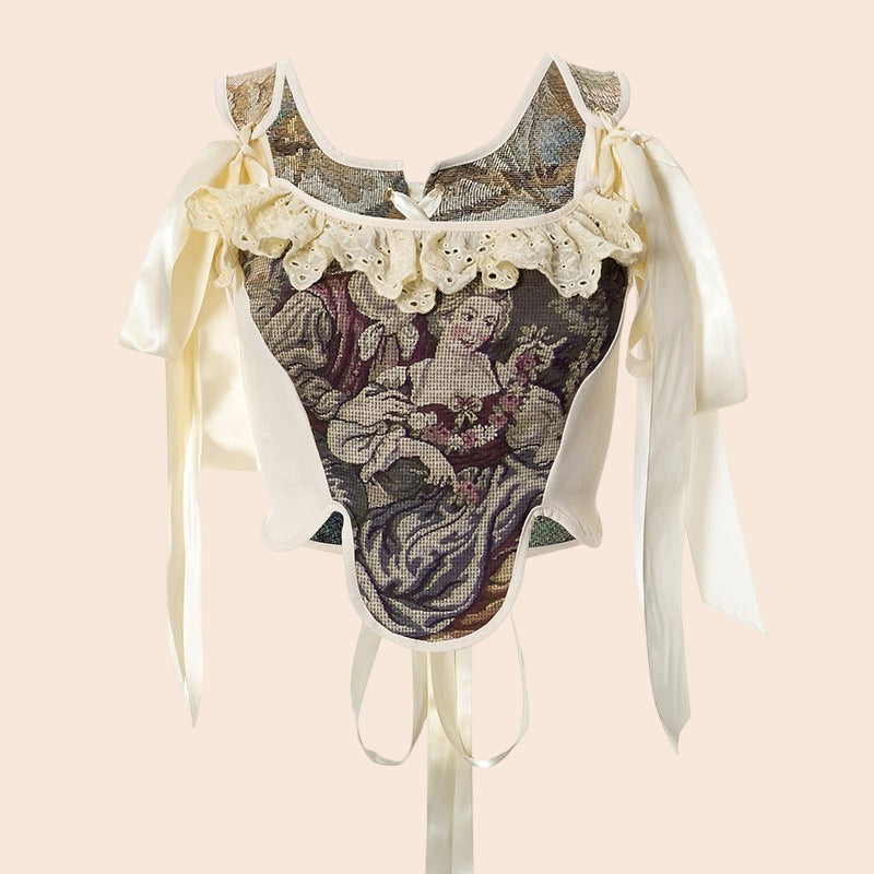 Vintage Portrait Corset Top