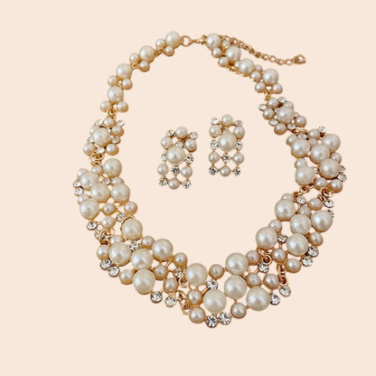 French Pearl Luxe Jewelry Set – Timeless Feminine Elegance
