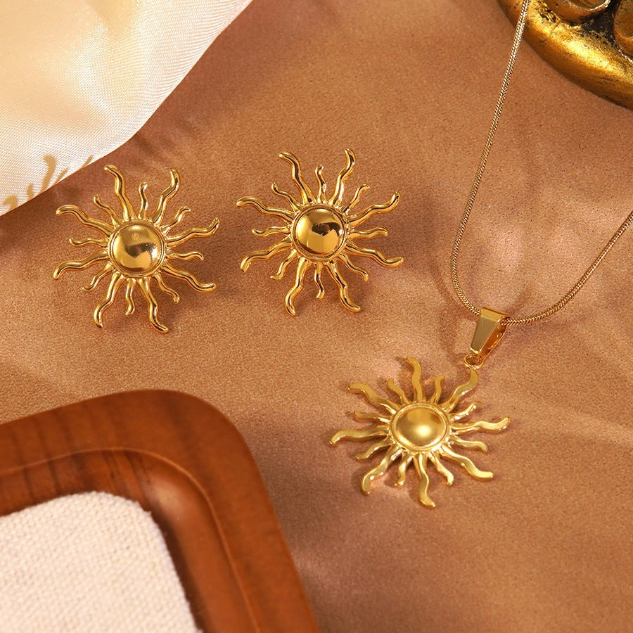 Luxury Gold Floral Jewelry Set Collection