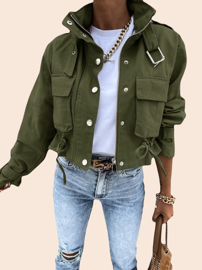 Luxe Utility Cropped Jacket