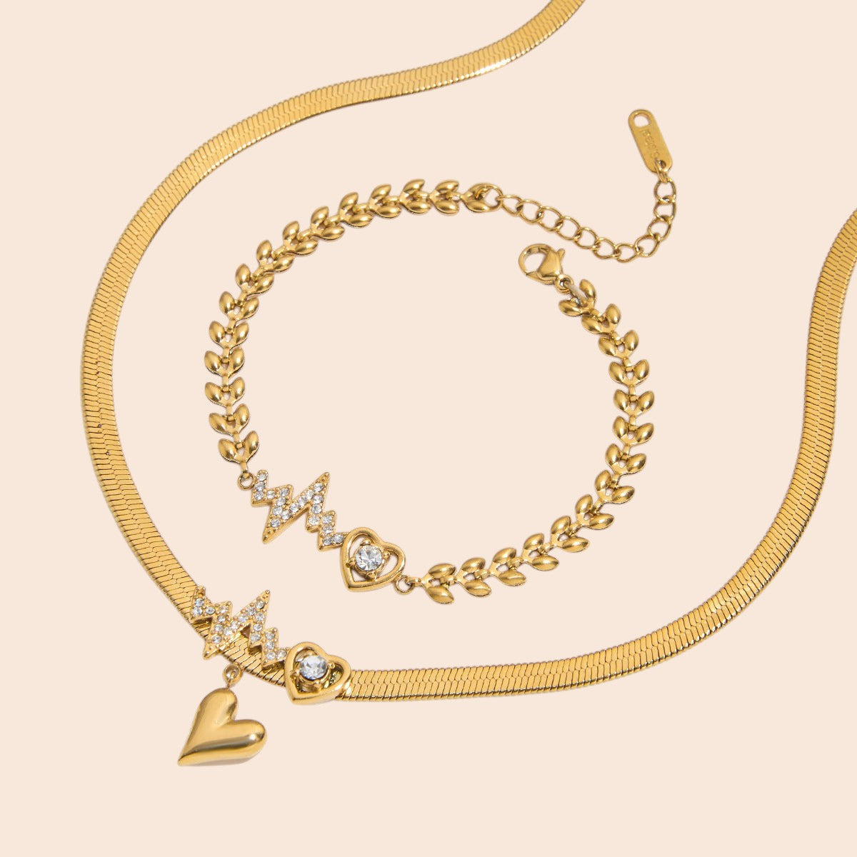 Golden Heart Luxe Jewelry Set