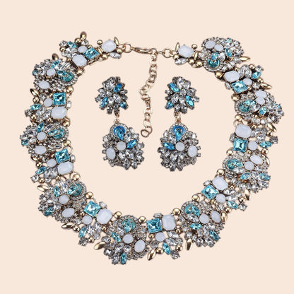 Vintage Luxe Crystal Jewelry Set – Regal Statement Glam