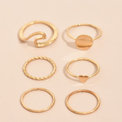 Golden Harmony Ring Set – Minimalist Luxe Collection