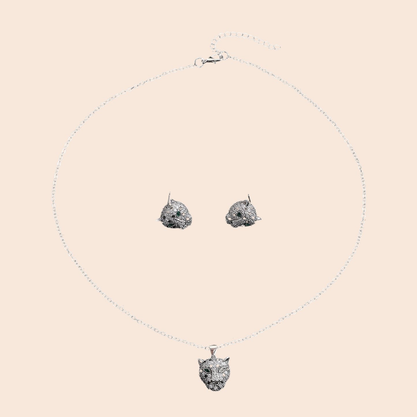Leopard Luxe Crystal Jewelry Set