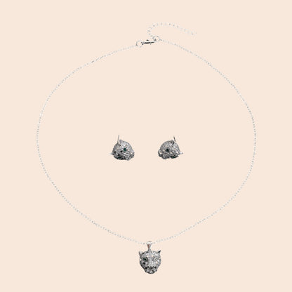 Leopard Luxe Crystal Jewelry Set