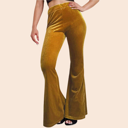 Velvet Flare Pants – Luxe Retro Glam
