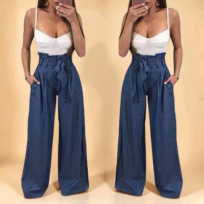 Chic High-Waist Wide-Leg Trousers