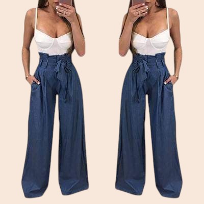 Chic High-Waist Wide-Leg Trousers