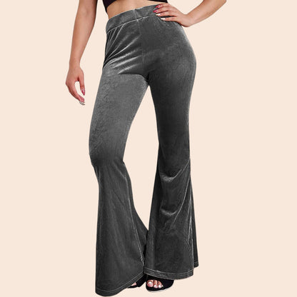 Velvet Flare Pants – Luxe Retro Glam
