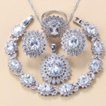Midnight Sapphire Crystal Jewelry Set