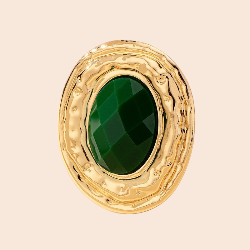 Vintage Emerald Statement Jewelry Set