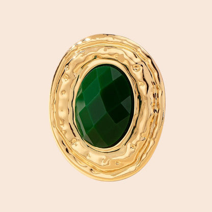 Vintage Emerald Statement Jewelry Set