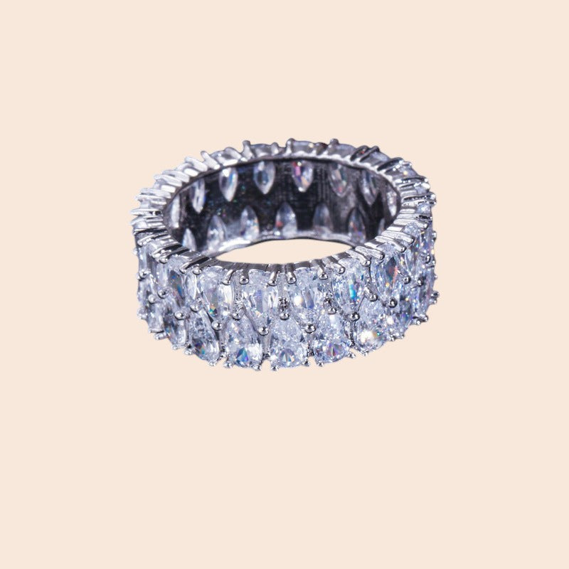Eternal Sparkle Zircon Band Ring – Luxe Statement Edition