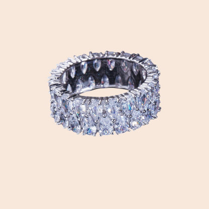 Eternal Sparkle Zircon Band Ring – Luxe Statement Edition