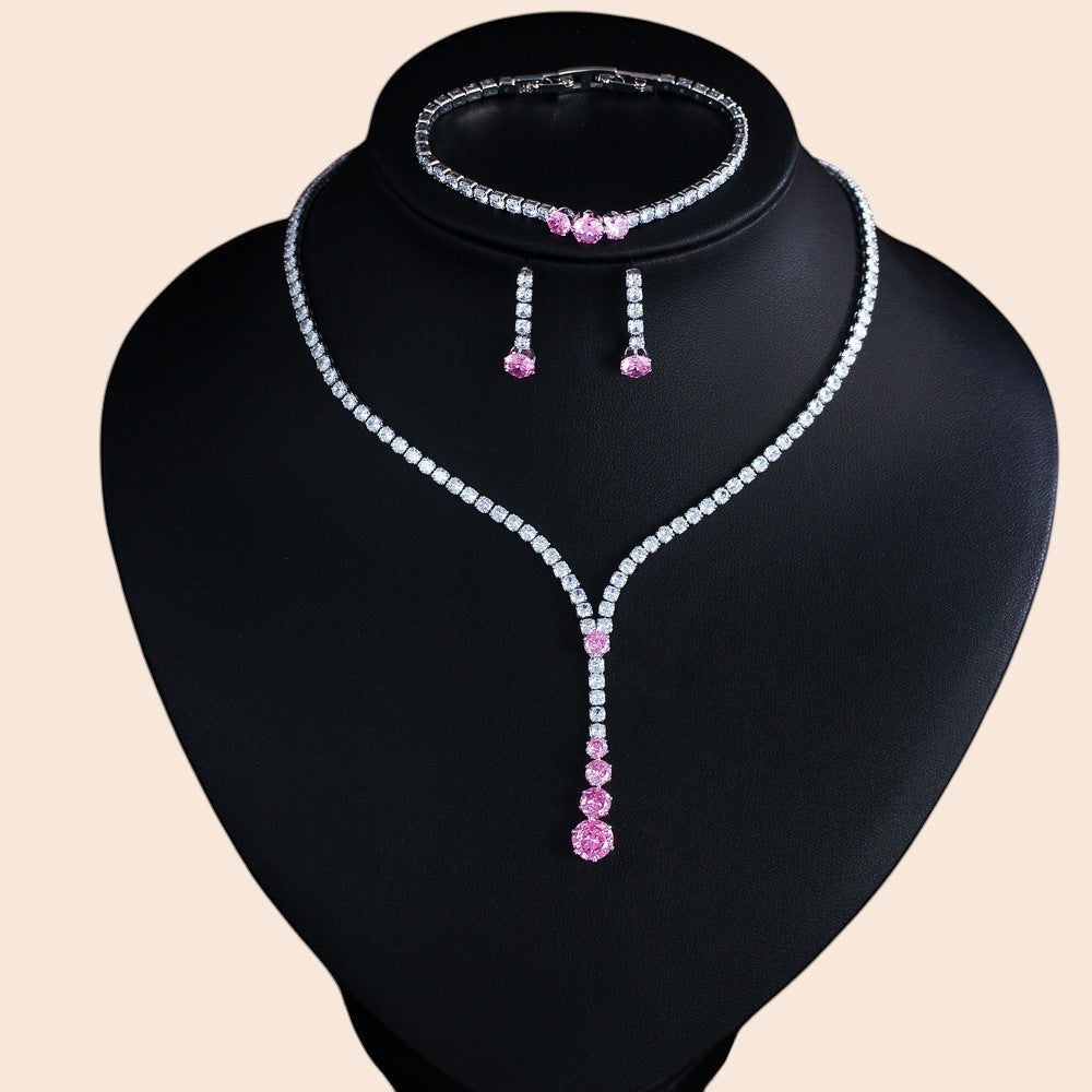 Paris Blush Crystal Jewelry Set