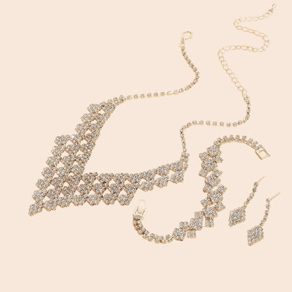 Luxury Diamond Crystal Jewelry Set