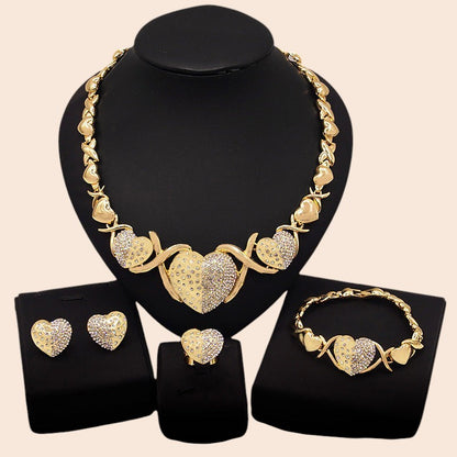 Royal Zircon Jewelry Set – Timeless Elegance Collection