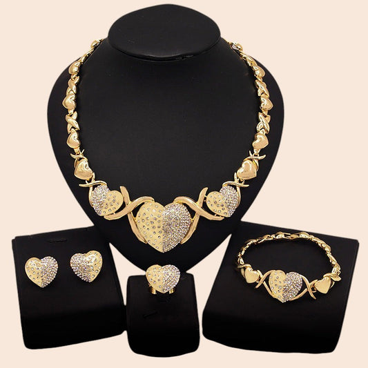 Royal Zircon Jewelry Set – Timeless Elegance Collection