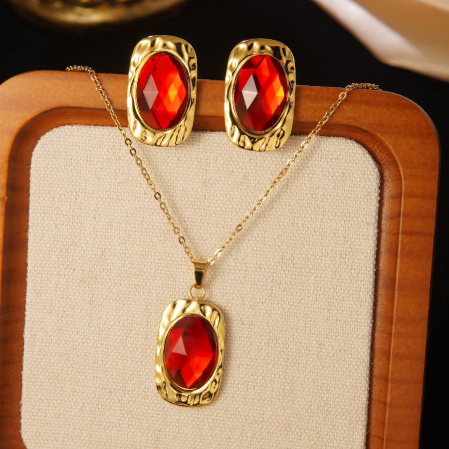 Luxury Gold Floral Jewelry Set Collection