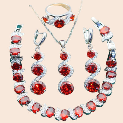Royal Crystal Jewelry Set – Timeless Glamour Collection
