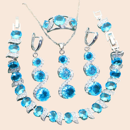 Royal Crystal Jewelry Set – Timeless Glamour Collection