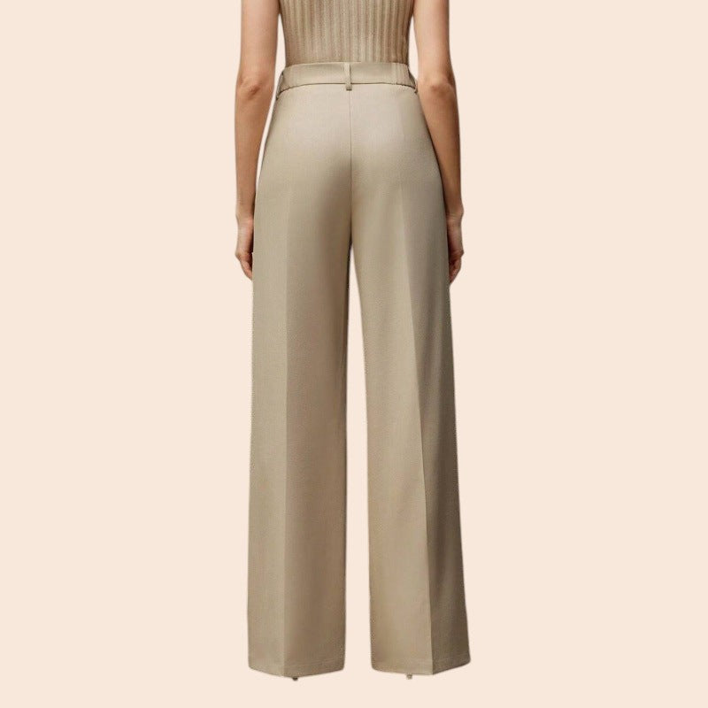 Pearl Embellished Wide-Leg Pants – Luxe Elegance Edition