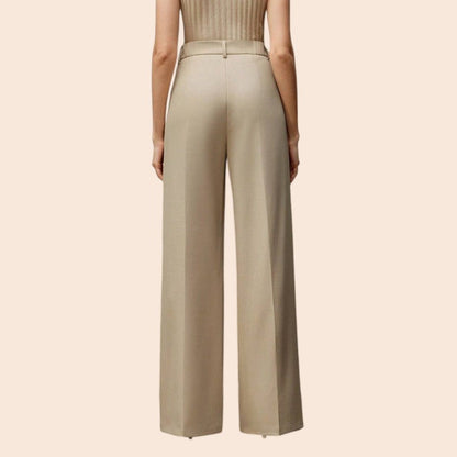Pearl Embellished Wide-Leg Pants – Luxe Elegance Edition