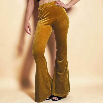 Velvet Flare Pants – Luxe Retro Glam
