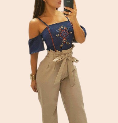 Chic High-Waist Wide-Leg Trousers