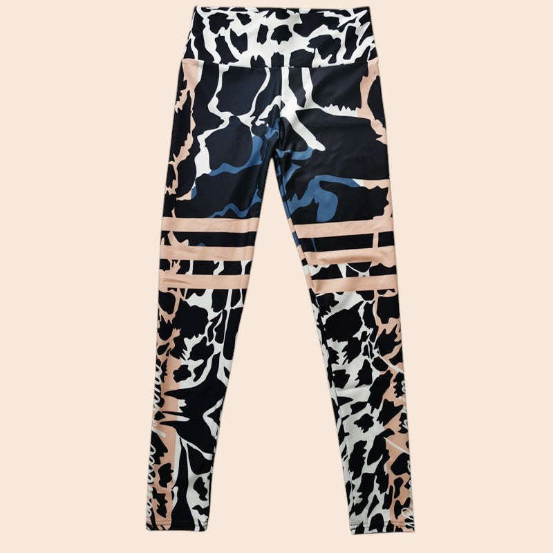 Leopard Print High-Waist Yoga Leggings – Active Flex Edition