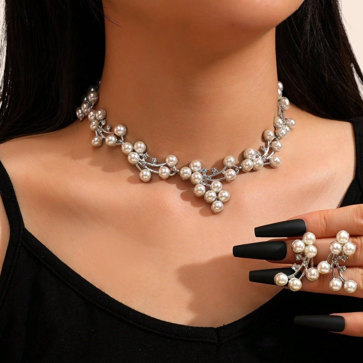 Pearl Blossom Luxe Jewelry Set