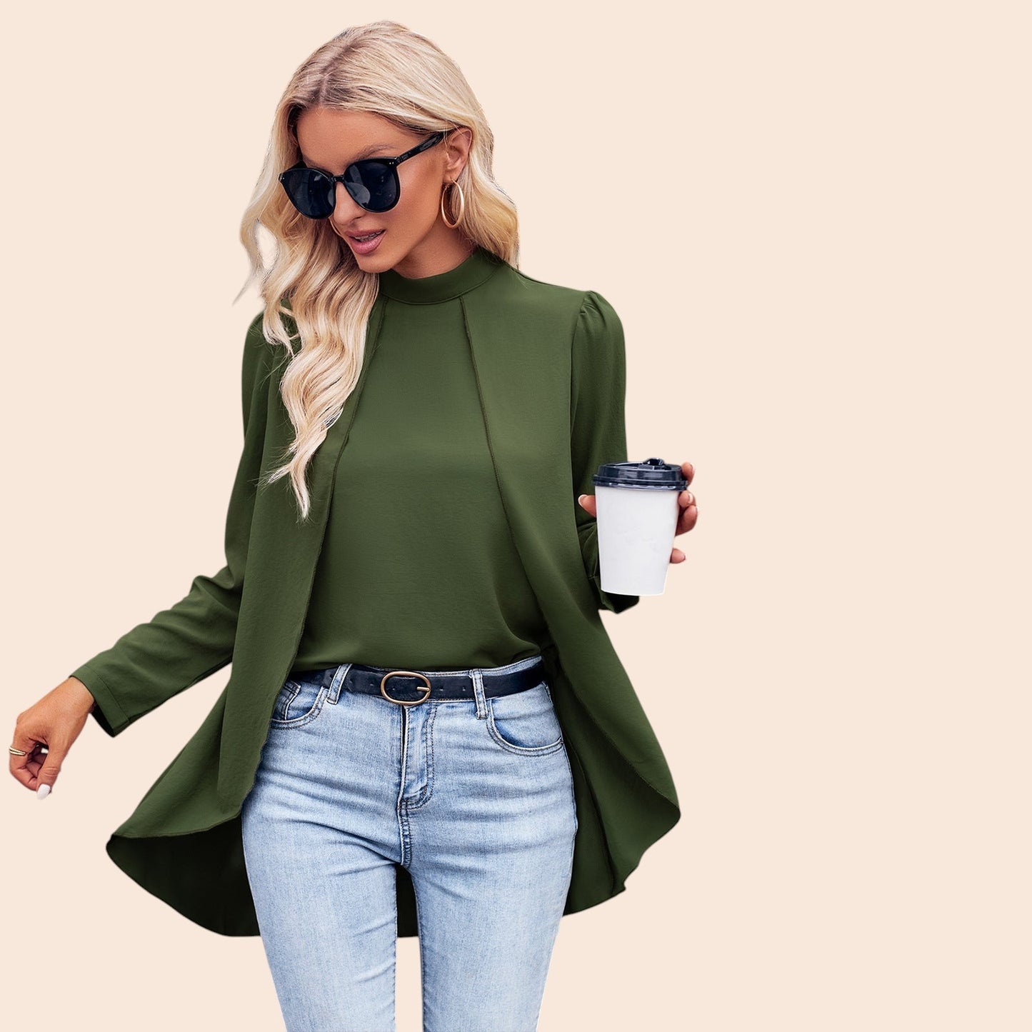 Elegant Layered Blouse – Timeless Flow