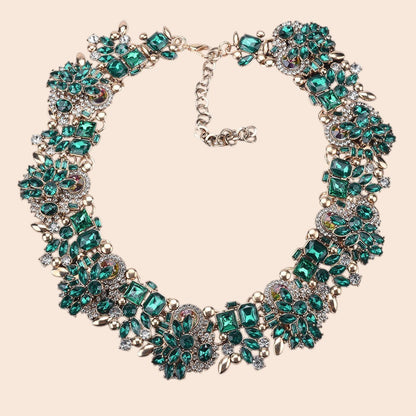 Vintage Luxe Crystal Jewelry Set – Regal Statement Glam