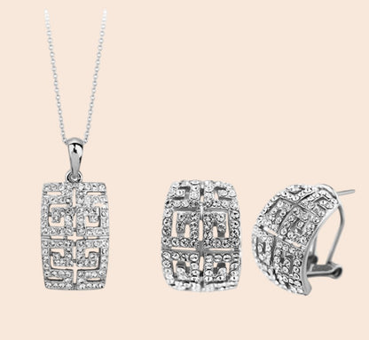 Radiant Crystal Luxe Jewelry Set – Timeless Glamour