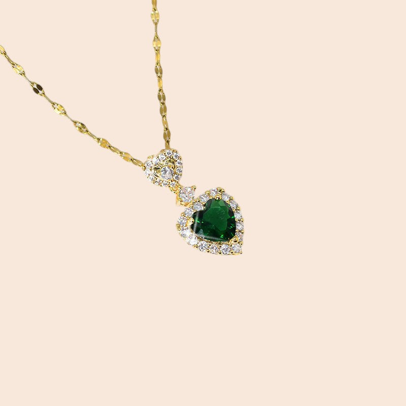 Emerald Heart Luxe Jewelry Set