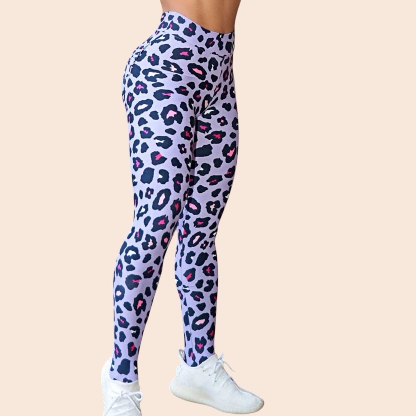 Leopard Print High-Waist Yoga Leggings – Active Flex Edition